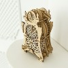 Wooden City - 3D Wooden Magical Clock - Brown